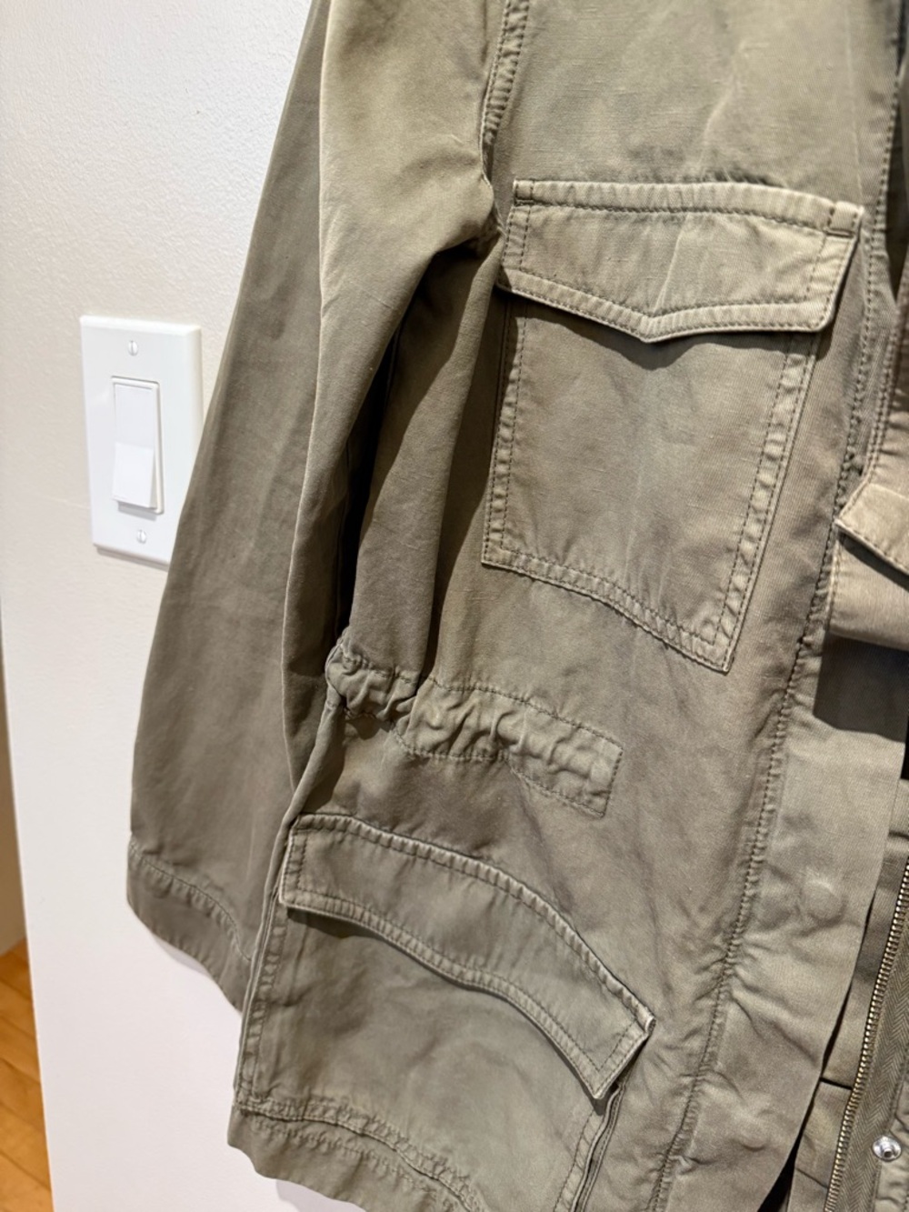 A.L.C. Olive Drawstring Utility Jacket - Picture 5 of 7